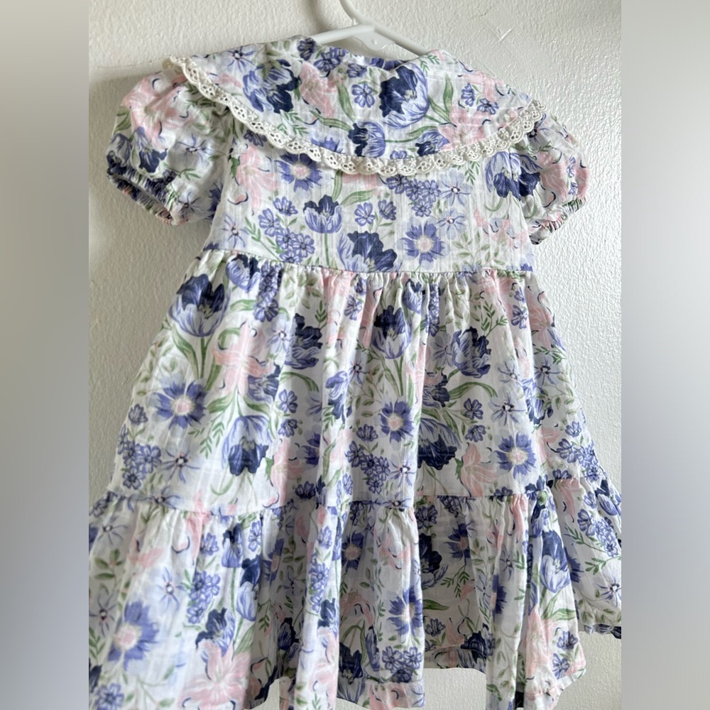 chic floral baby girl dress size 6-9M - Picture 7 of 8